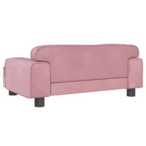 Kratzfester Sofabezug Hundebett Rosa 70x45x30 cm Samt - HaustierPro