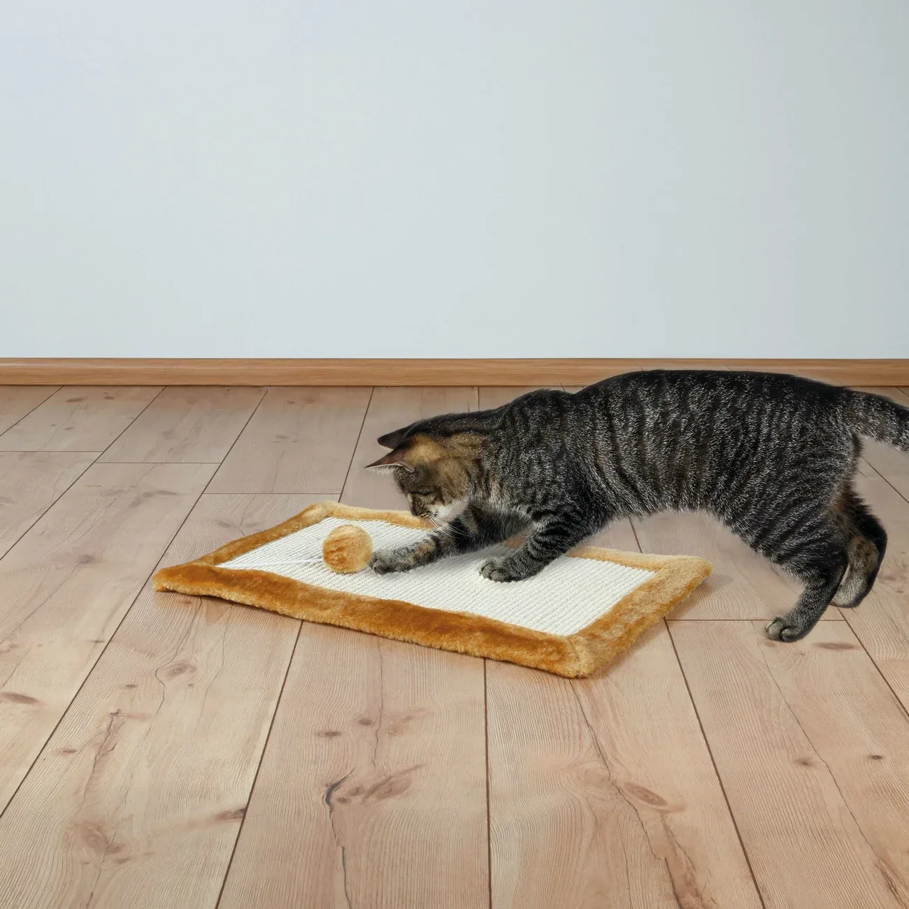 Kratzmatte mit Plüsch für Katzen - Image 2