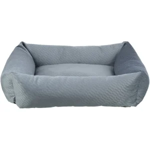 Kuschelbett für Haustiere Alena eckig mit Samtbezug
