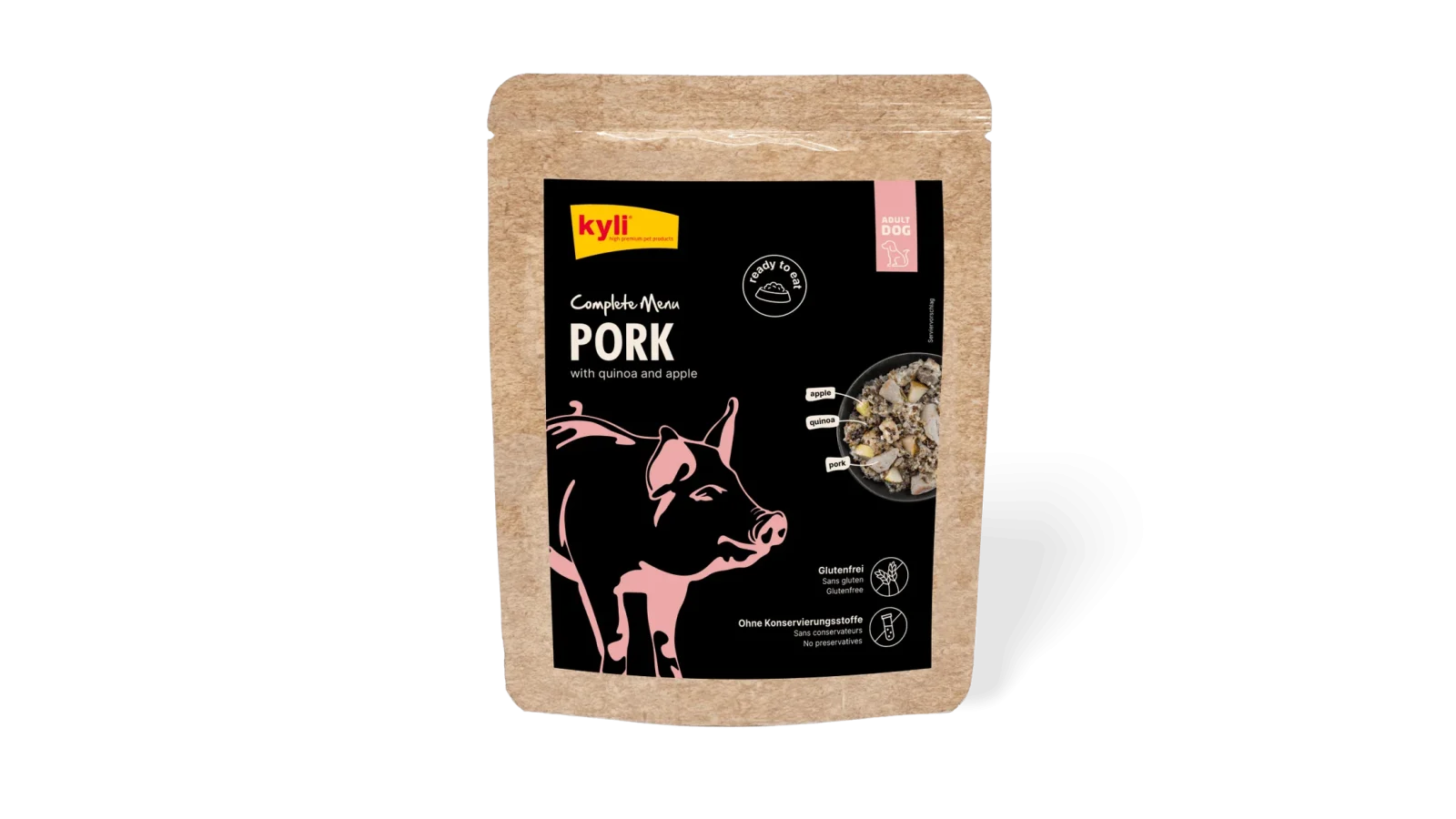 kyli Complete Menu Pork with Quinoa and Apple