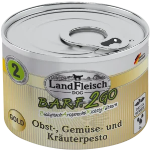LandFleisch B.A.R.F.2GO Obst, Gemüse und Kräuterpesto Gold 200 g