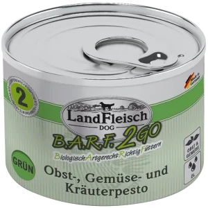 LandFleisch B.A.R.F.2GO Obst, Gemüse und Kräuterpesto Grün 200 g