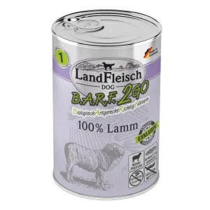 Landfleisch BARF2GO für Hunde 100% Lamm