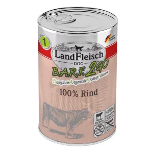 Landfleisch BARF2GO für Hunde 100% Rind