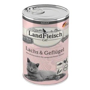 LandFleisch Cat Adult Gelee Lachs & Geflügel