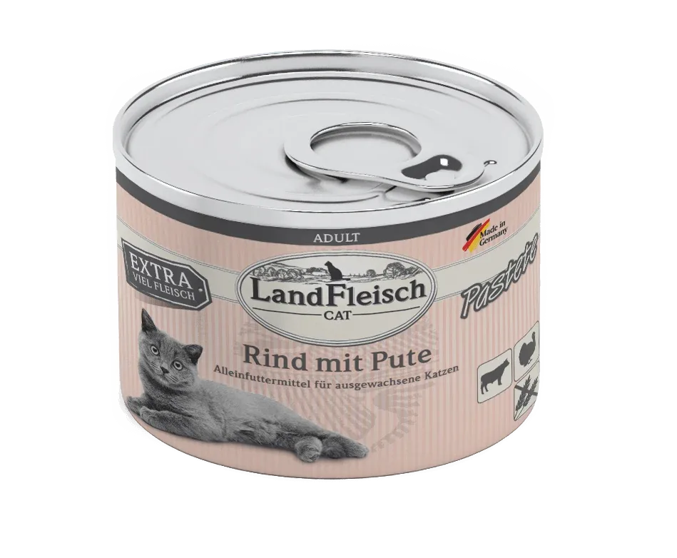 Landfleisch Cat Adult Pastete Rind mit Pute