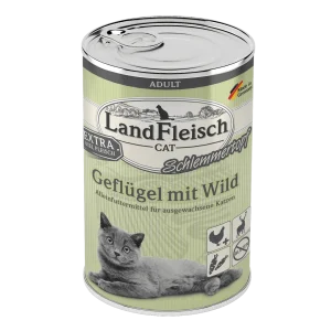 LandFleisch Cat Adult Schlemmertopf Geflügel mit Wild