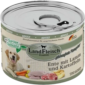 LandFleisch Dog Classic Ente mit Lamm & Kartoffel 195 g