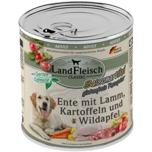 LandFleisch Dog Classic Ente mit Lamm, Kartoffeln & Wildapfel 800 g