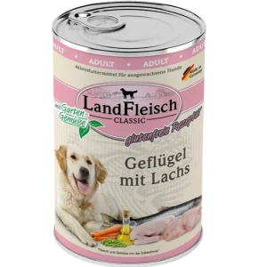 LandFleisch Dog Classic Geflügel mit Lachs 400 g
