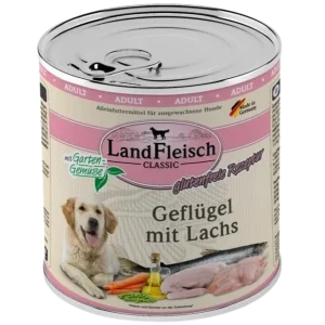 LandFleisch Dog Classic Geflügel mit Lachs 800 g