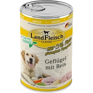 LandFleisch Dog Classic Geflügel mit Reis extra mager 400 g