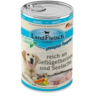 LandFleisch Dog Classic Geflügelherz & Seelachs 400 g