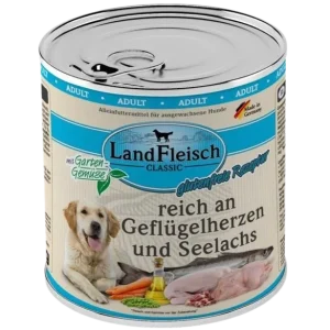 LandFleisch Dog Classic Geflügelherz & Seelachs 800 g