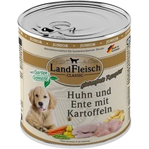 LandFleisch Dog Classic Junior Huhn, Ente & Kartoffel 800 g