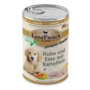 Landfleisch Dog Classic Junior Huhn und Ente und Kartoffeln mit Gartengemüse