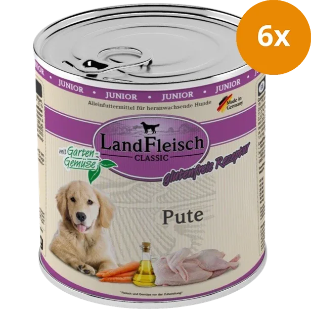 LandFleisch Dog Classic Junior Pute 800 g - Image 2