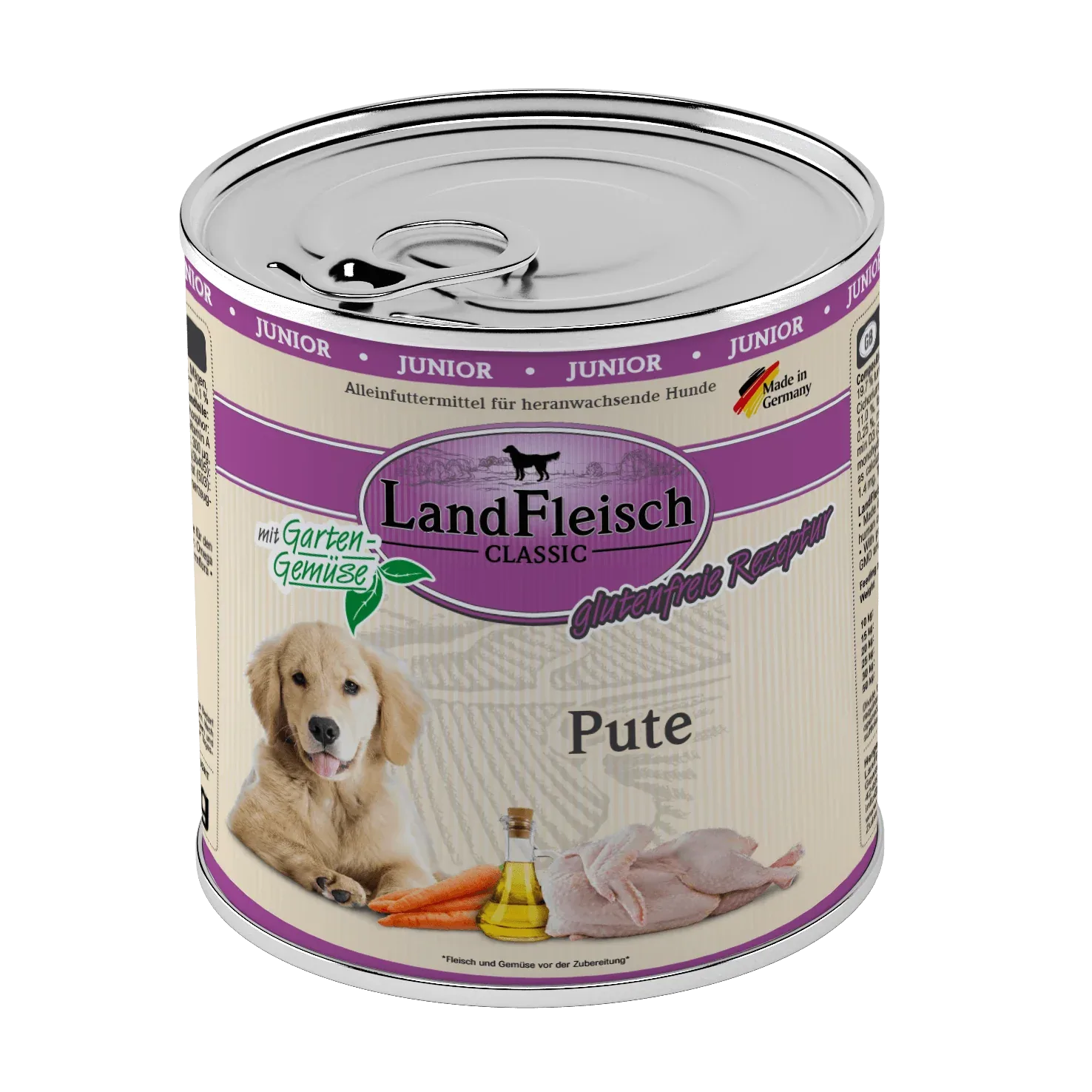 Landfleisch Dog Classic Junior Pute mit Gartengemüse - Image 2