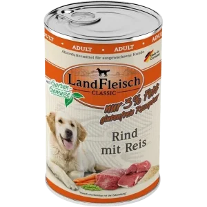 LandFleisch Dog Classic Rind mit Reis 400 g