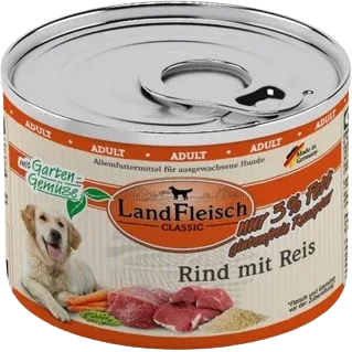 Landfleisch Dog Classic Rind mit Reis & Gartengemüse extra mager 195 g