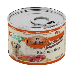 Landfleisch Dog Classic Rind mit Reis und Gartengemüse extra mager