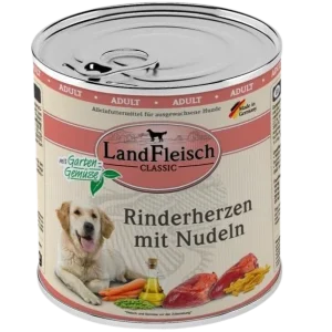 LandFleisch Dog Classic Rinderherz mit Nudeln 800 g