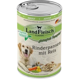 LandFleisch Dog Classic Rinderpansen mit Reis 400 g