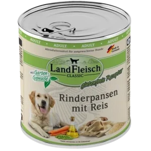 LandFleisch Dog Classic Rinderpansen mit Reis 800 g