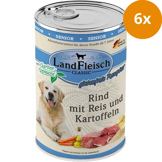 LandFleisch Dog Classic Senior Rind mit Kartoffel 400 g - Image 2
