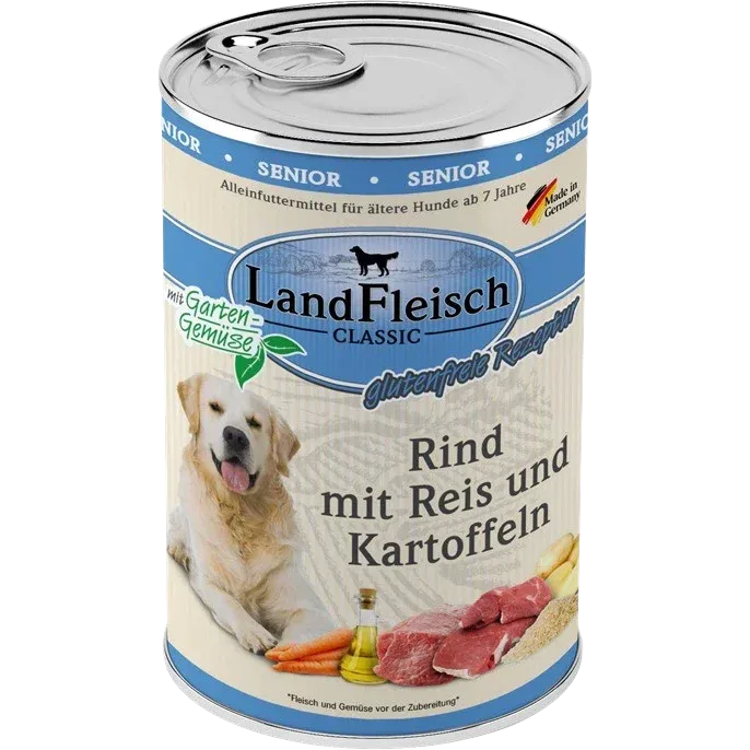 LandFleisch Dog Classic Senior Rind mit Kartoffel 400 g