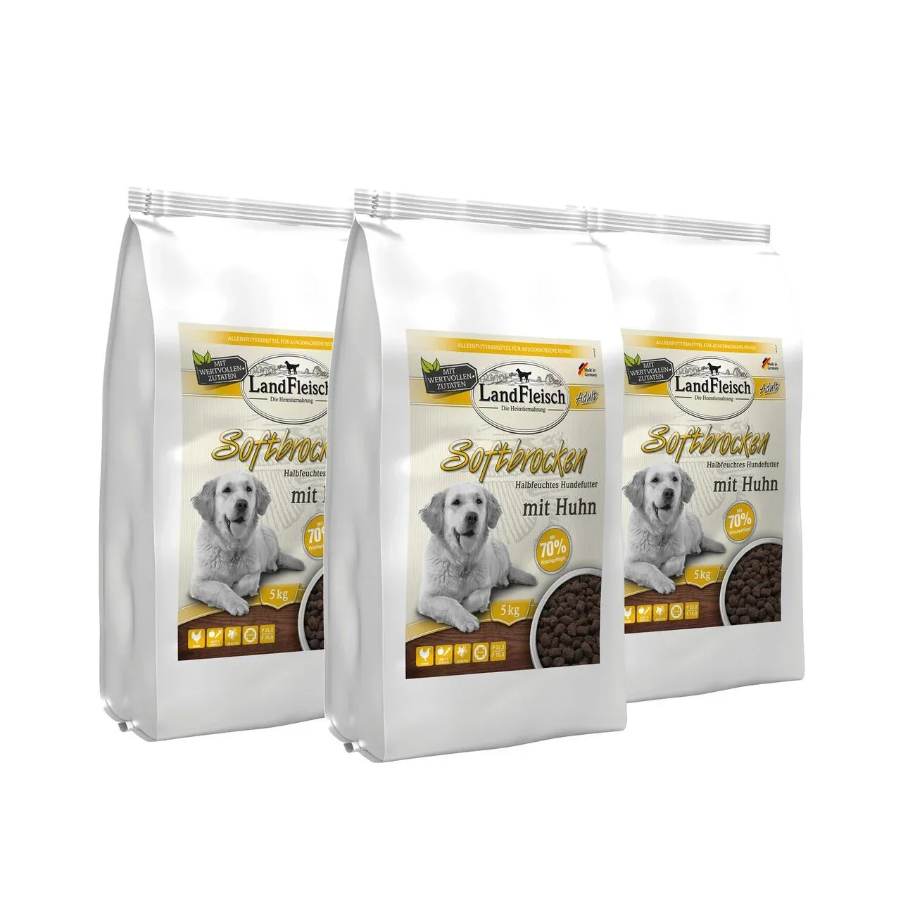 Landfleisch Dog Softbrocken mit Huhn - Image 2