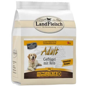 LandFleisch Dog Trocken Adult Geflügel mit Reis