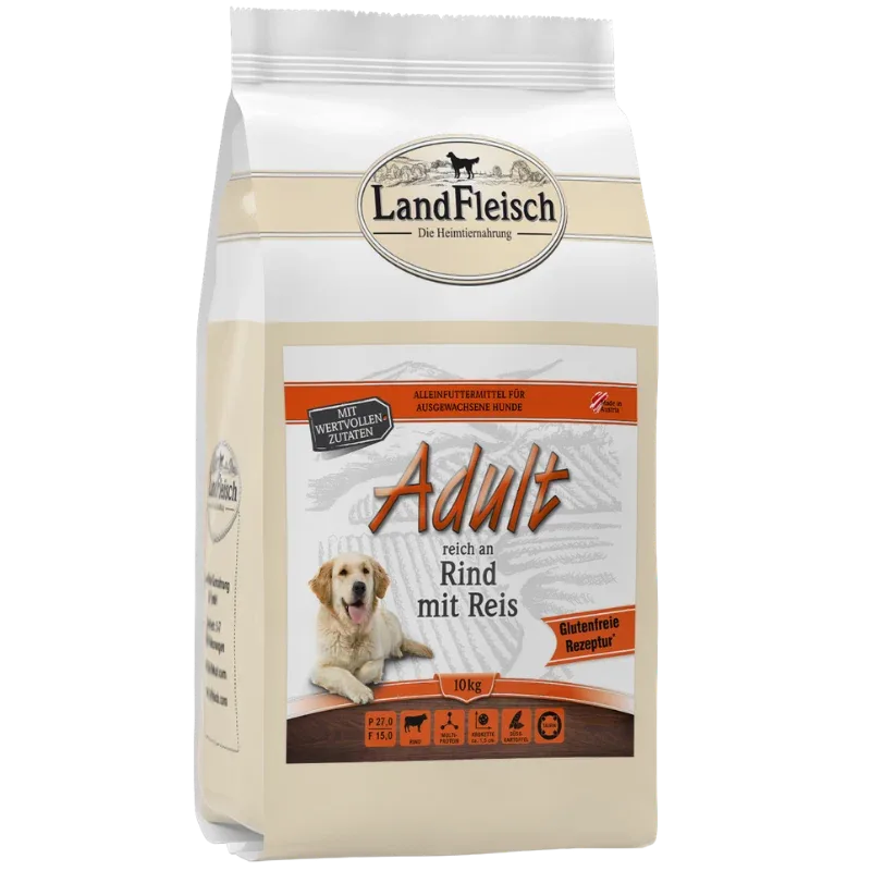 LandFleisch Dog Trocken Adult Rind mit Reis - Image 2