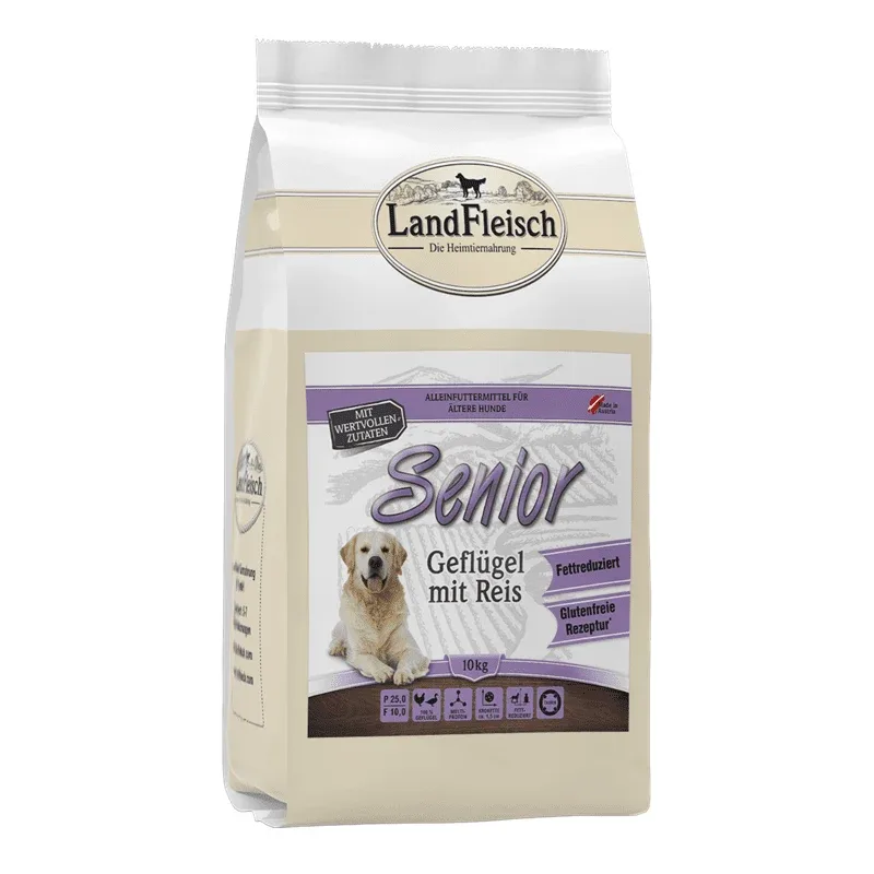 LandFleisch Dog Trocken Senior Geflügel mit Reis - Image 2