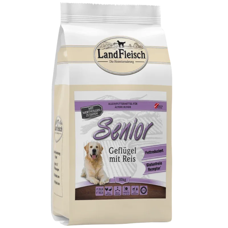 LandFleisch Dog Trocken Senior Geflügel+Reis - Image 2