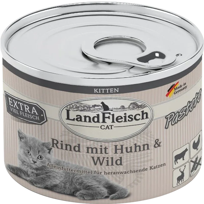 LandFleisch Kitten Pastete Rind, Huhn & Wild 100 g