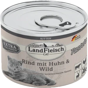 LandFleisch Kitten Pastete Rind, Huhn & Wild 195 g