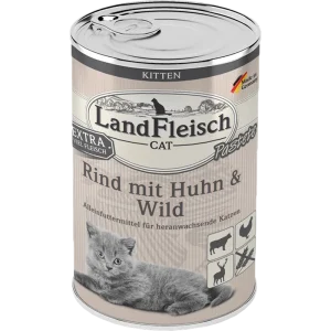 LandFleisch Kitten Pastete Rind, Huhn & Wild 400 g