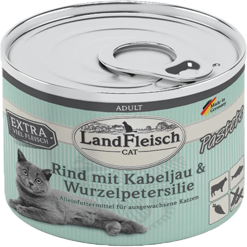 LandFleisch Pastete Rind, Kabeljau & Wurzelpetersilie 195 g