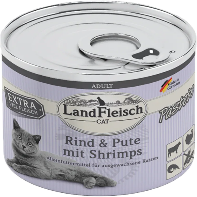LandFleisch Pastete Rind, Pute & Shrimps 195 g