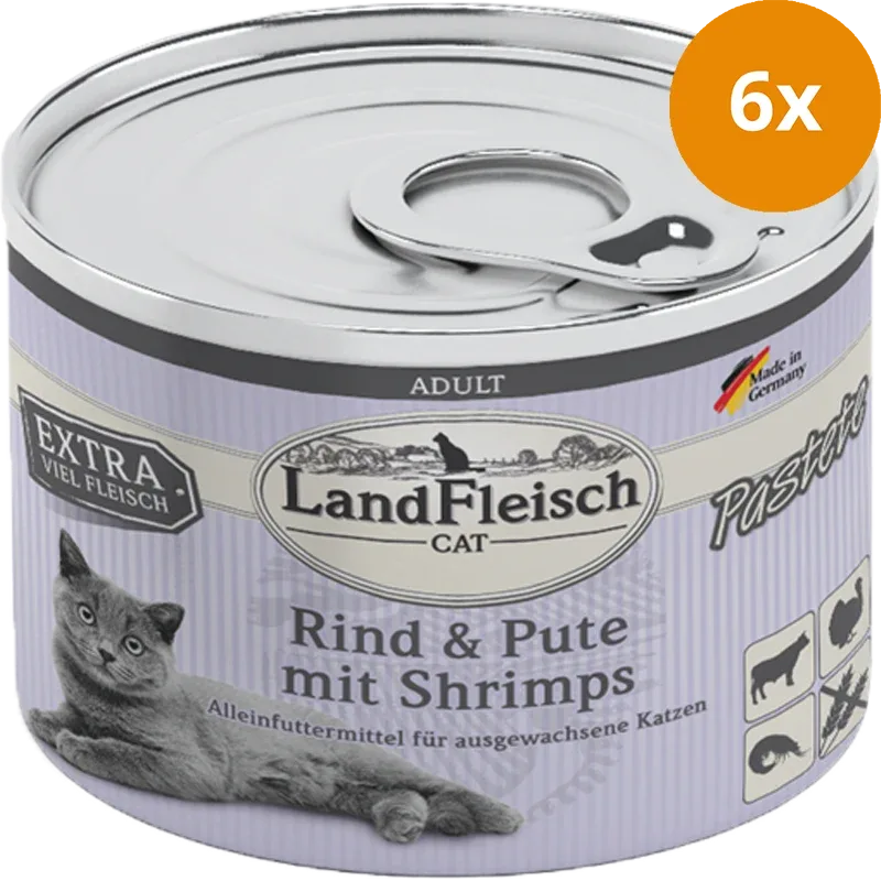 LandFleisch Pastete Rind, Pute & Shrimps 195 g - Image 2