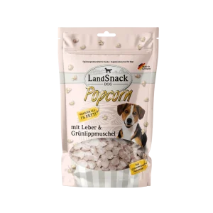 LandSnack Dog Popcorn Leber und Grünlippmuschel