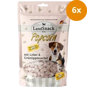 LandSnack Dog Popcorn mit Leber und Grünlippmuschel 100 g - Image 2