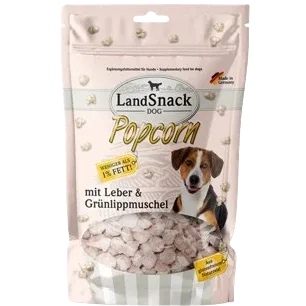 LandSnack Dog Popcorn mit Leber und Grünlippmuschel 100 g