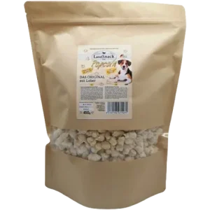 LandSnack für Hunde Popcorn mit Leber 450 g XXL-Pack