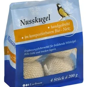 Lechner Wildvogelfutter Nusskugel, 4 Stk. | Dehner