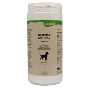 Lecker.Pet Barfer's Solution Complete Universal Nährstoff Pulver für Hunde 1 kg