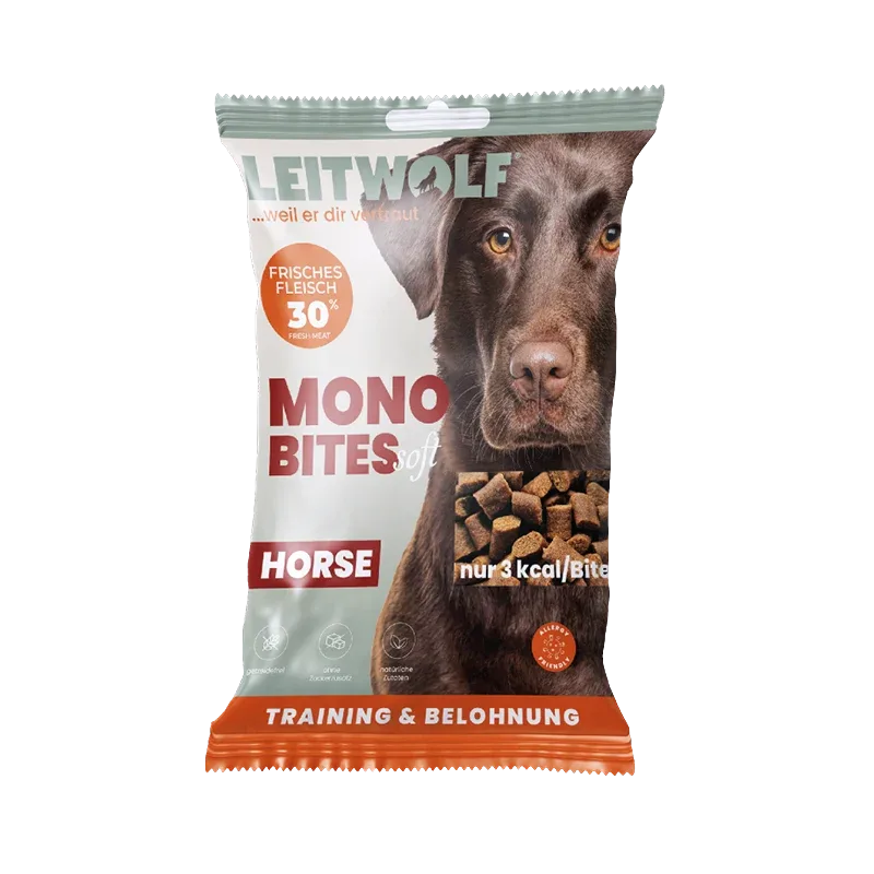 Leitwolf Mono Bites Horse 80 g