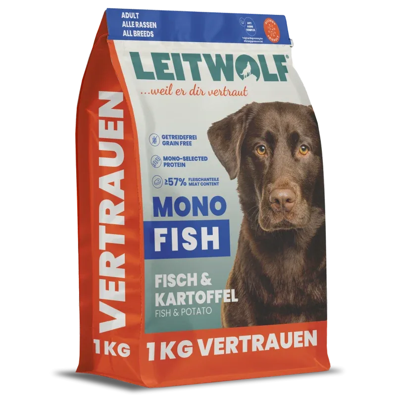 Leitwolf MONO FISH Adult - Fisch & Kartoffel