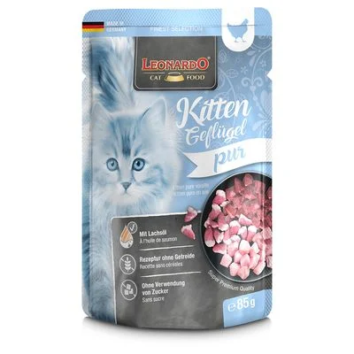Leonardo Finest Selection Pouch 16 x 85 g Kitten (Geflügel)